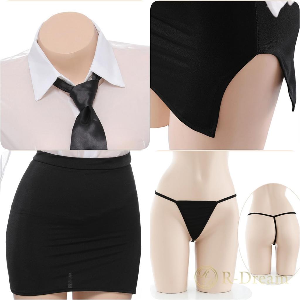 Secretary Cosplay Large Size Sexy Teacher OL Costume XL 3XL Plus Size Chubby Halloween Costume Erotic Erotic Extreme Hentai [R-Dream] (3XL Size)