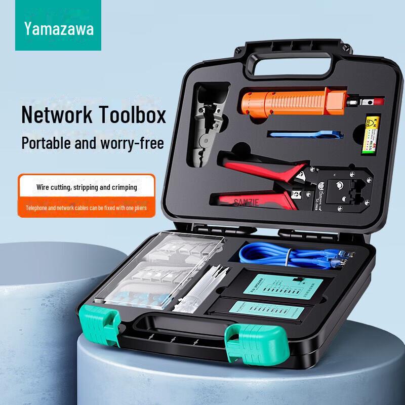 SAMZHE Network Tool Kit: Cable Pliers, Tester, Wire Stripper & Cutter