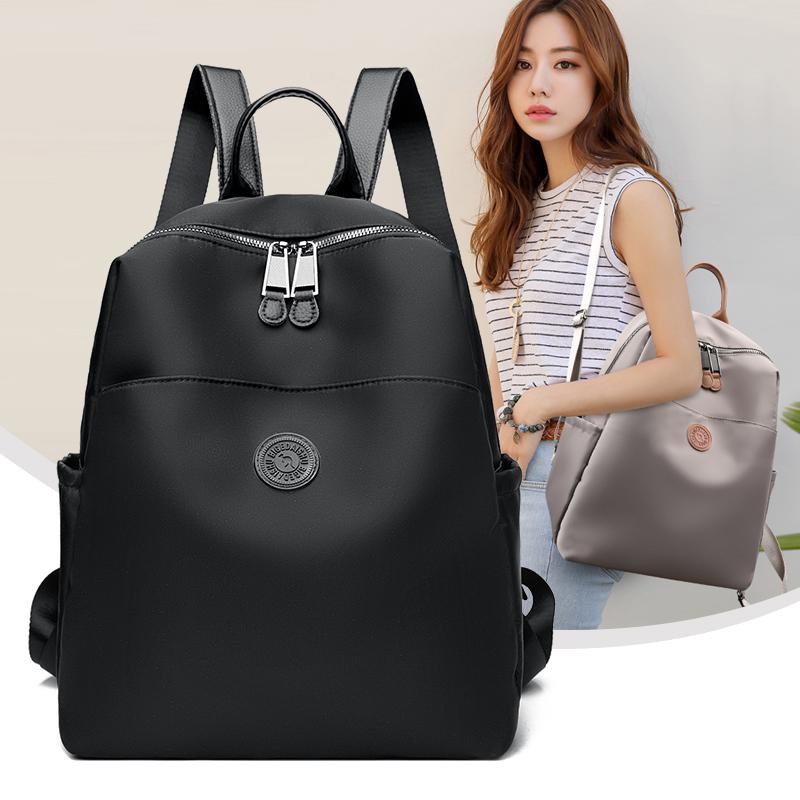 

Nylon Small Backpack Women s Lightweight Commuter Large Capacity Travel Backpack Student Schoolbag чорний