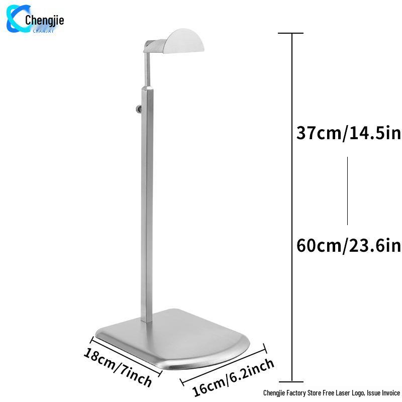 Adjustable Stainless Steel Floor-Standing Bag Display Stand for Women's Bags
