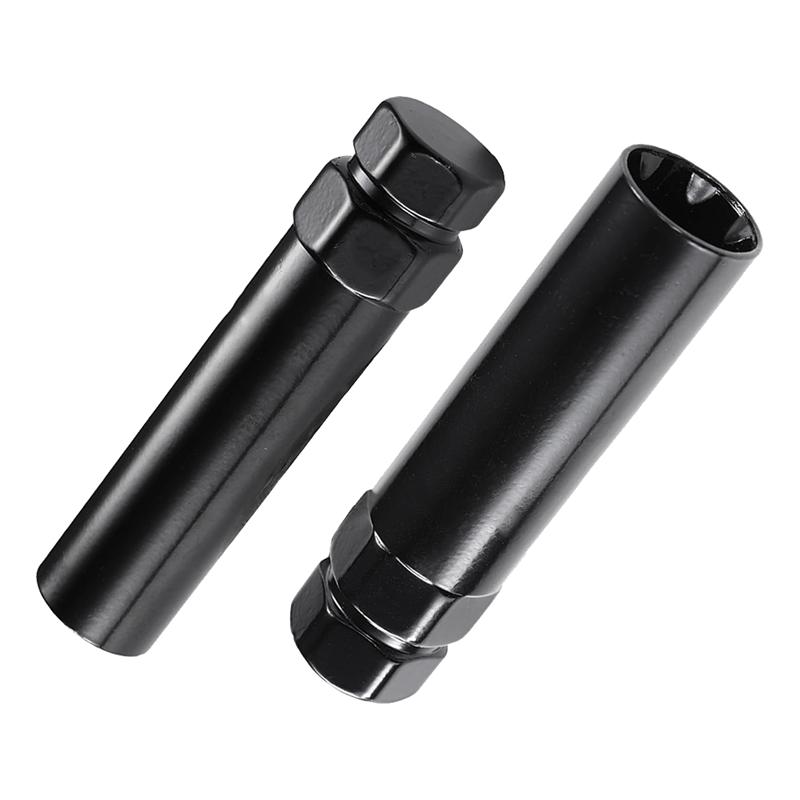 AD23-7 Spline Lug Nut Key 6 Spline Lug Nut Socket Removal Tool, 2 PCS Dual Hex Drive Aftermarket Wheel Lock Key Replacement