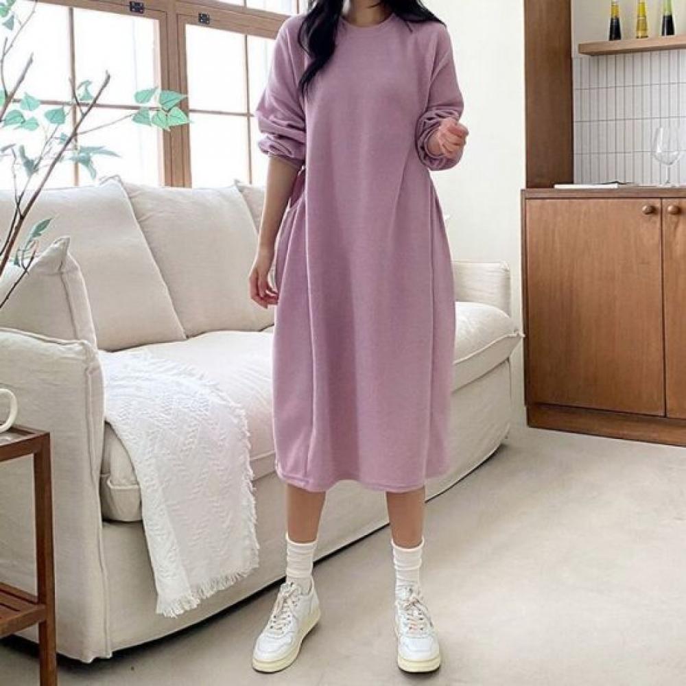 From Heart Pocket Shirring Dress