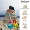 1pc To Husband Love Quote Blanket - Perfect Gift for Birthdays, Christmas & Halloween- Soft, Warm & Versatile Yy250909207