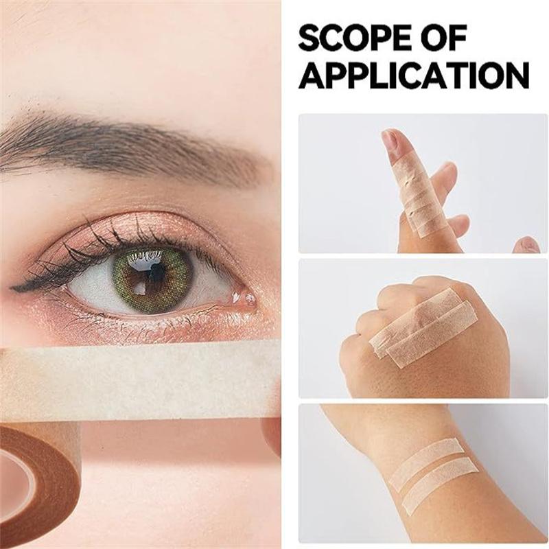 5/10/20PCS 9M*1.25CM Non-woven Skin Color Tape Eye False Lashes Patch Breathable Eyelash Extension Tapes Lint Eyelid Sticker