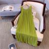 French Pleated Sleeveless Vest Women Loose and Fashionable Temperament Slim Dress