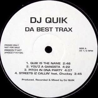 

12inch Record DJ QUIK - Da Best Trax PROCD7147 Arista 2002 US Rap & Hip-Hop/R&B Used