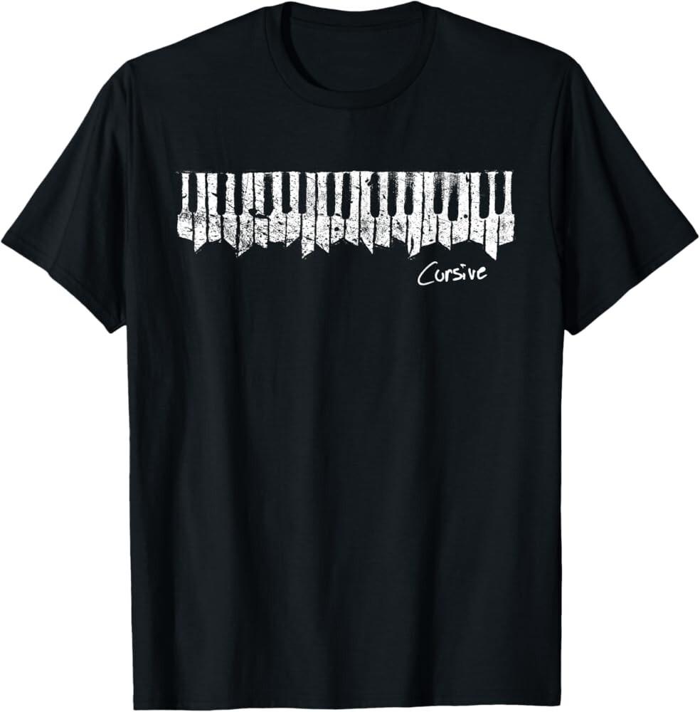 

CURSIVE Band Album Short Sleeve Cotton Black All Size Unisex Shirt TT085 Unisex T-Shirt S
