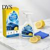 Upholstery Cleaner Foam 355ML Car Interior Foam, with Sponge & Microfiber Towel, Deep Cleaning Faux Leather Surface Auto Detailing Spray, Lemon Scent