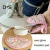 1Pc 2 Styles Baking Glove High Temperature Resistance Useful Heart-shaped Hand Clip Insulation Pad