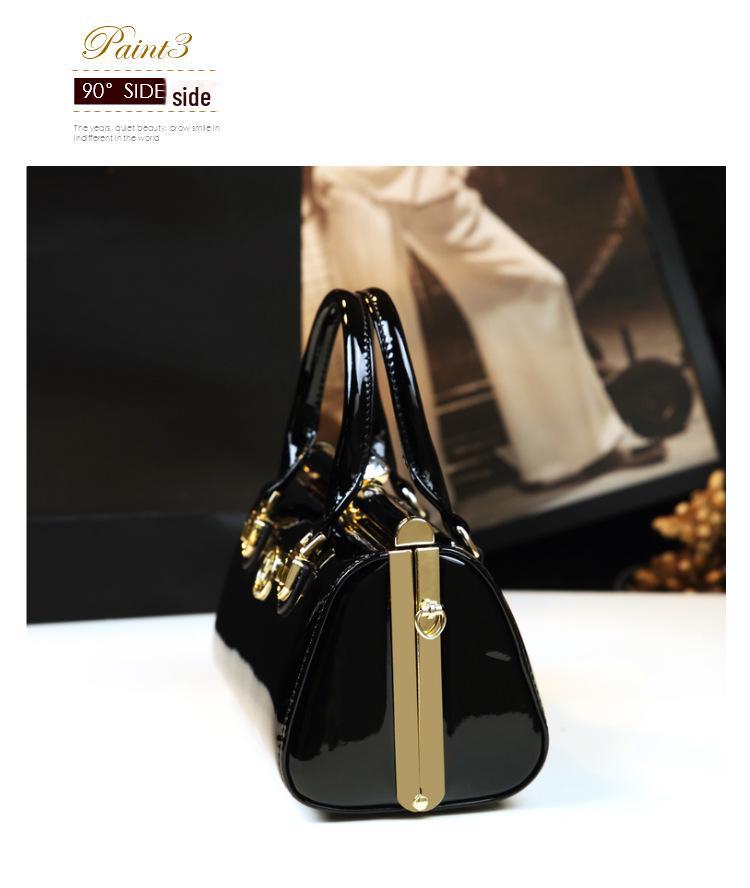 2024 Women's Rhinestone Clip Shoulder & Hand Bag – Stylish Pillow Shape In Bright Leather