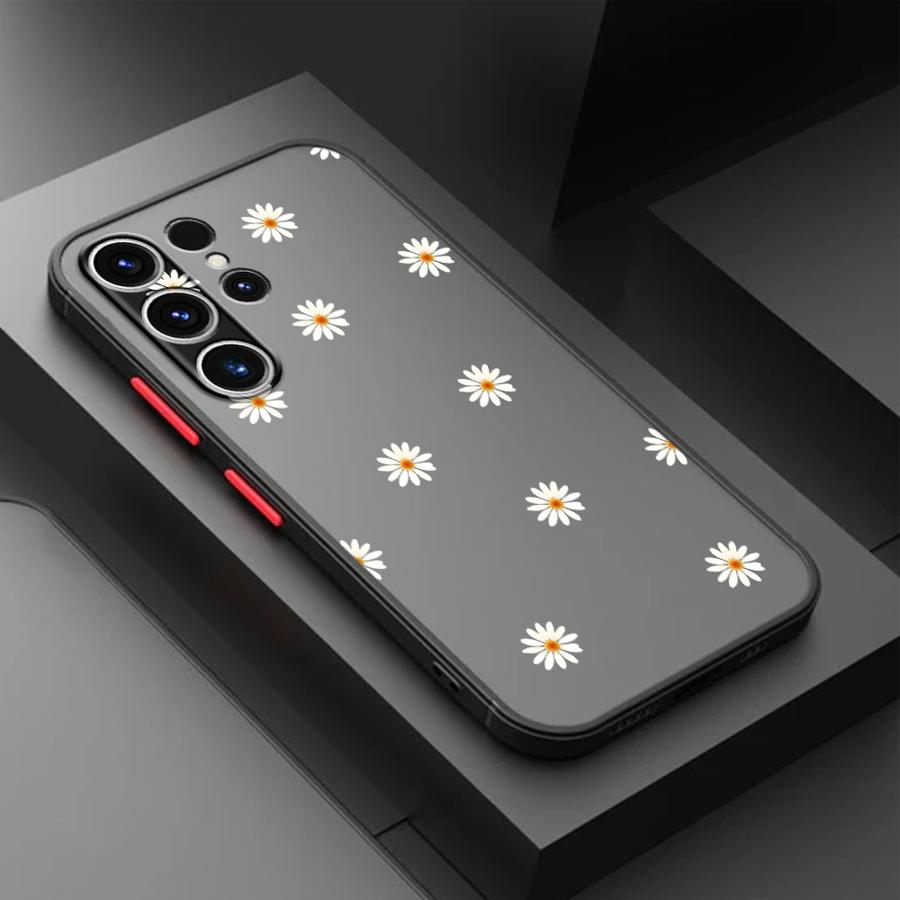 Cute Flower Case for Samsung Galaxy S26 S25 Ultra S21 S23 FE S22 S24 Plus Note 20 Ultra 10+ S20 FE Funda Back Phone Cover