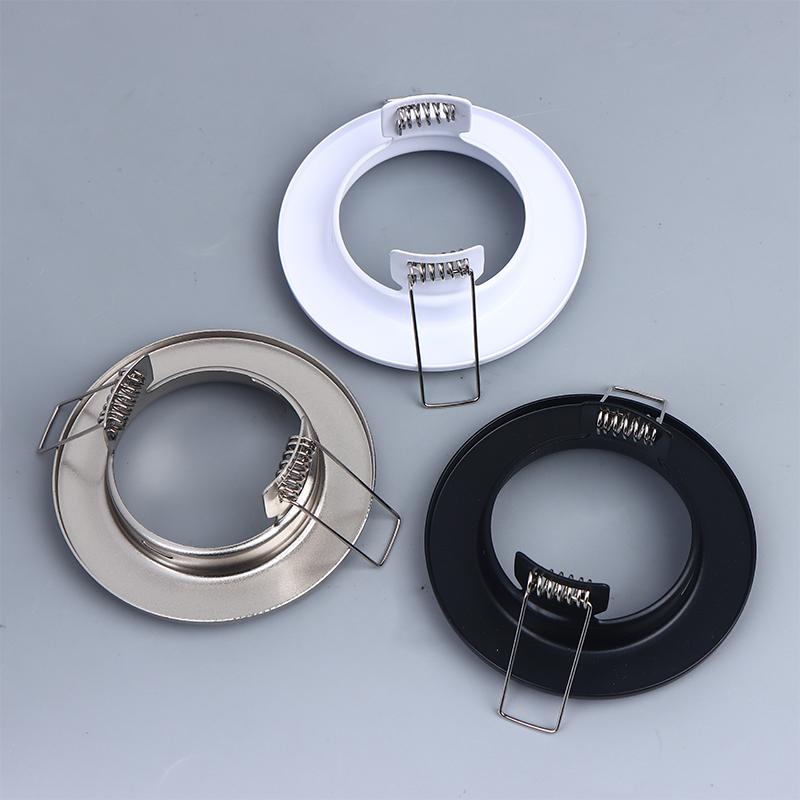 Led Downlights Frame Round Fixture Adjustable Downlight Led Holders Cutout For Mr16 Gu10 Bulb Holder Recessed Led Spot Light
