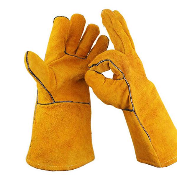 Work Gloves Leather Retro Climbing Sport Gloves Climbing Gardening Protective Gloves