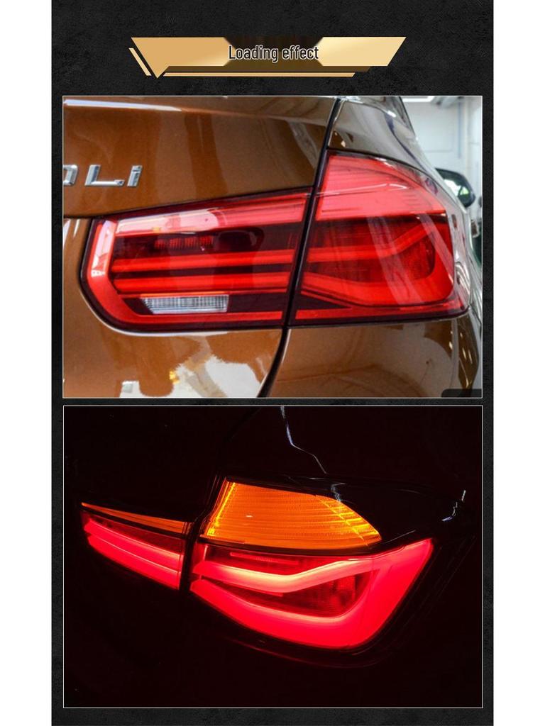 Compatible BMW 3 Series Taillight Upgrade: 2013 Old Model to 2016 F10LCI/F30LCI Rear Light for Collision Replacement