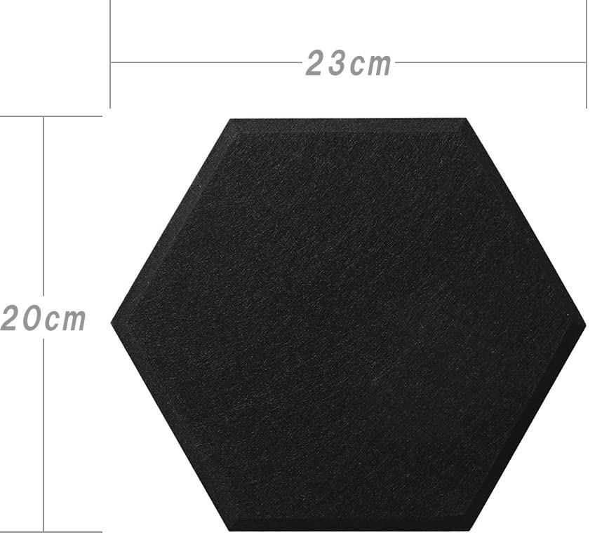 ISL Hex Sound Panel Black 23x20cm 10pcs ISL-HX01