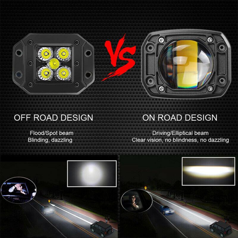 Metal 3 Inch Car Led  Work  Lights Shockproof High Brightness Energy Saving Good Heat Dissipation