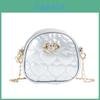 Childrens Mini Pu Chain Bag With Love Heart Decoration For Daily Use
