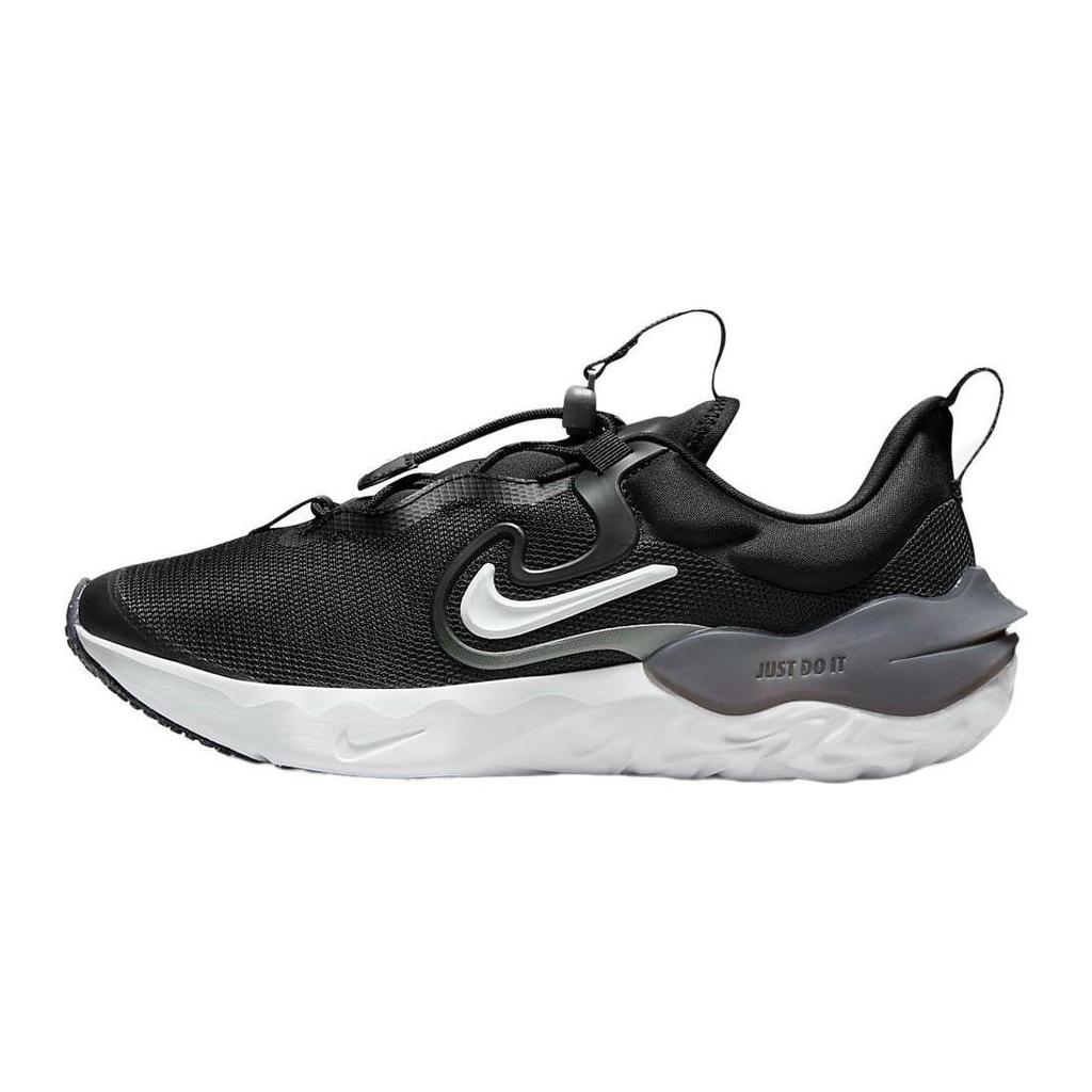 Nike Run Flow Durable Low-Top Kids Running Shoes Kids Running Shoes Black White DR0472-001