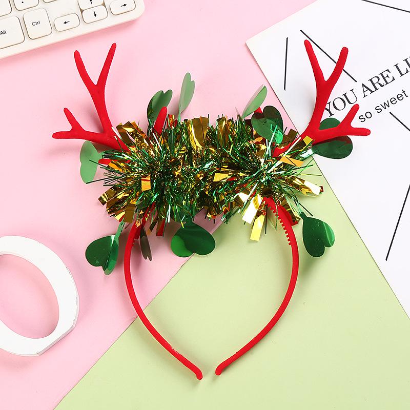 Christmas Reindeer Antler Headband - Festive Hair Accessory for Women & Children
