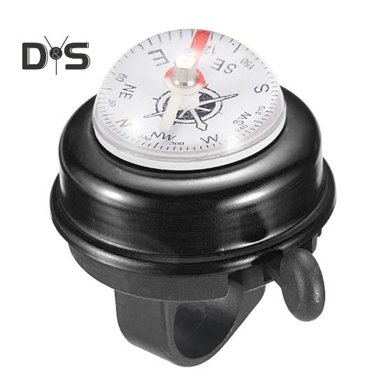 Fahrradklingel aus Aluminiumlegierung, Kompass, für die Lenkermontage, klarer, knackiger, lauter Ton, universelle Hupe für MTB, Straße, Mountainbike, Fahrradzubehör