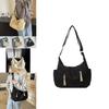 Chic Minimalist Canvas Tote Bag For Women Large Capacity Trendy Shoulder Bag 2024 New