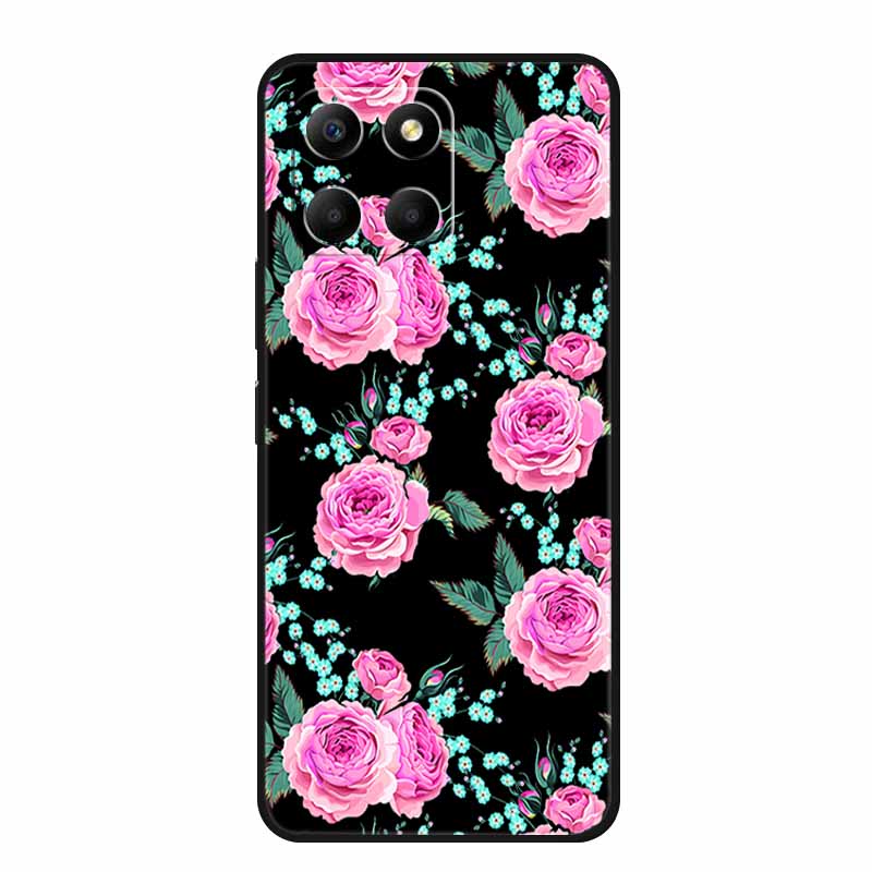 Cartoon Case For Honor X7c X8c X8b X5b Plus Play 9A X6b X6c Phone Case X 8 7 6 C Coque Cute Cat Black Silicone Soft Back Cover