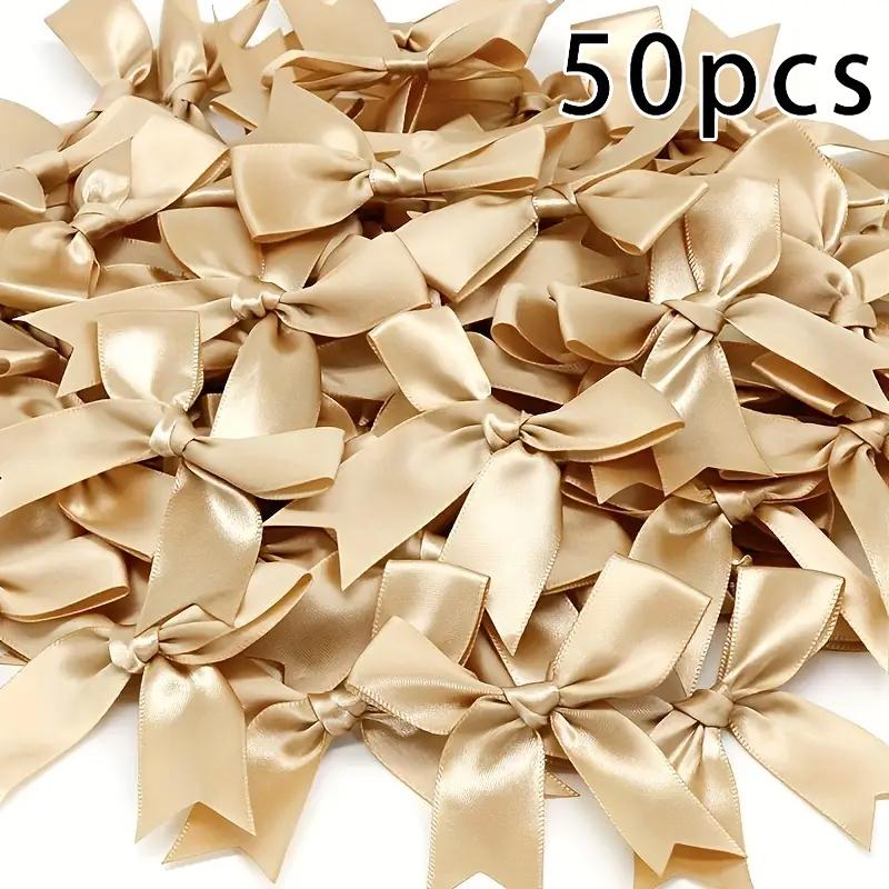 50pcs/bag Ribbon Bows Decoration Handwork DIY Party Decoration Swallowtail Bow Party Decor 85x85mm