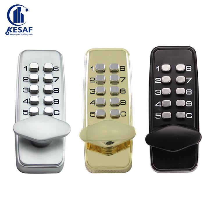 KESAF Waterproof Code Digital Door Lock Keyless Door Lock Push Button Security Mechanical Code Lock (as the picture,Steel Door&Zinc Alloy&Code Lock)