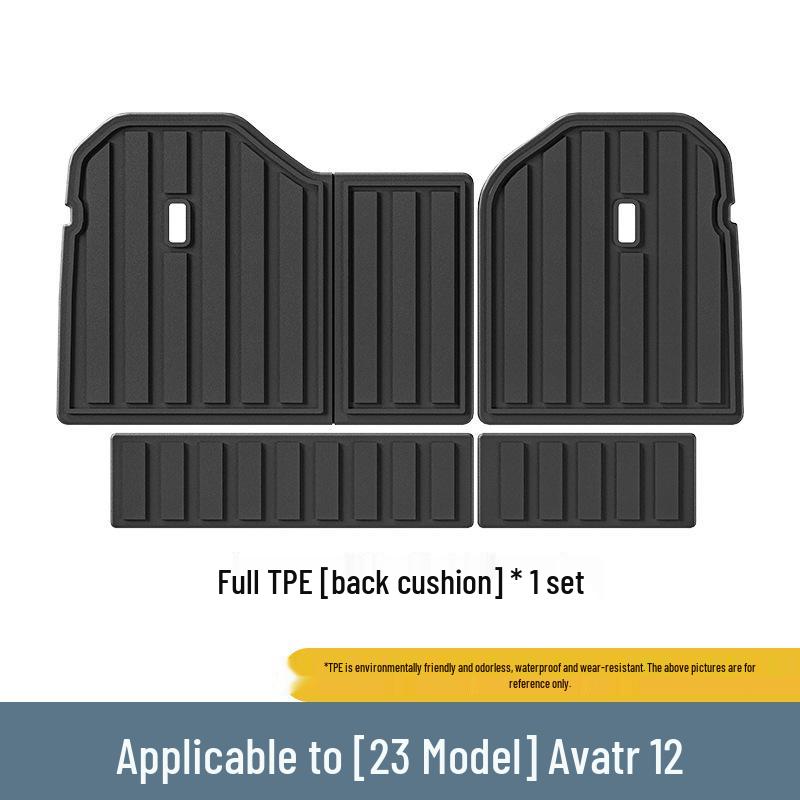 Eco-friendly TPE Car Floor Mats for 23-25 Avatar 12 Models - Includes Trunk and Seat Back Mats