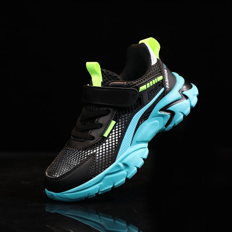 Girls shoes 2025 new summer breathable mesh medium and large children lightweight non-slip girls children single mesh women's shoes