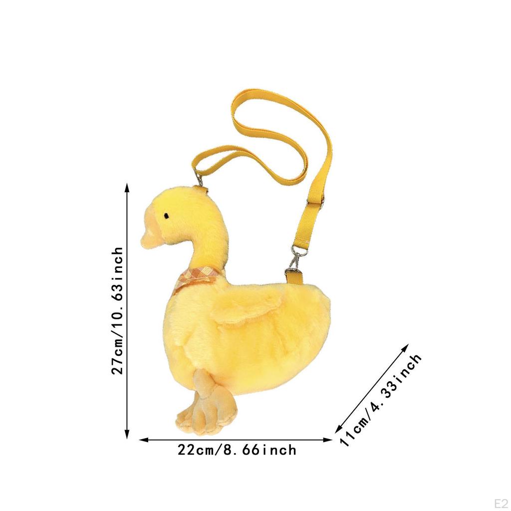 Cute Purse Goose Shoulder Bag for Travel Keys Phone Earphones