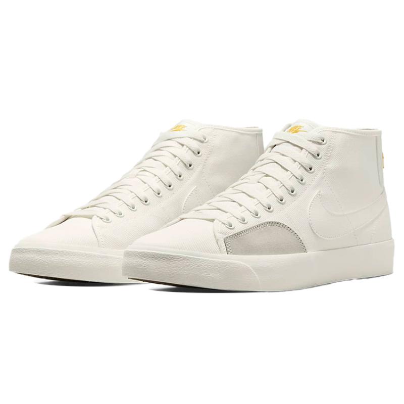 Nike Sb Blazer Court Mid Premium Sail Skateboard Shoes DH7479-100