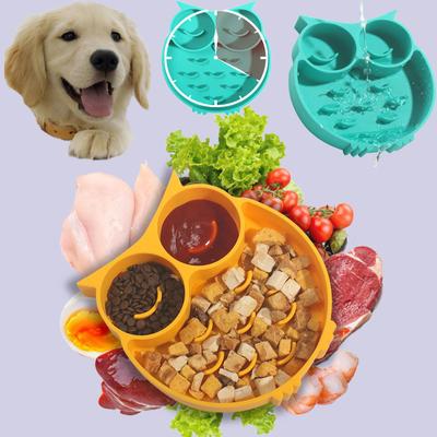 Cuenco de alimentación lento para perros y mascotas, cuenco de rompecabezas antideslizante, platos de alimentación más lentos para mascotas, cuenco para perros, ayuda a la grasa, suministros saludables para mascotas