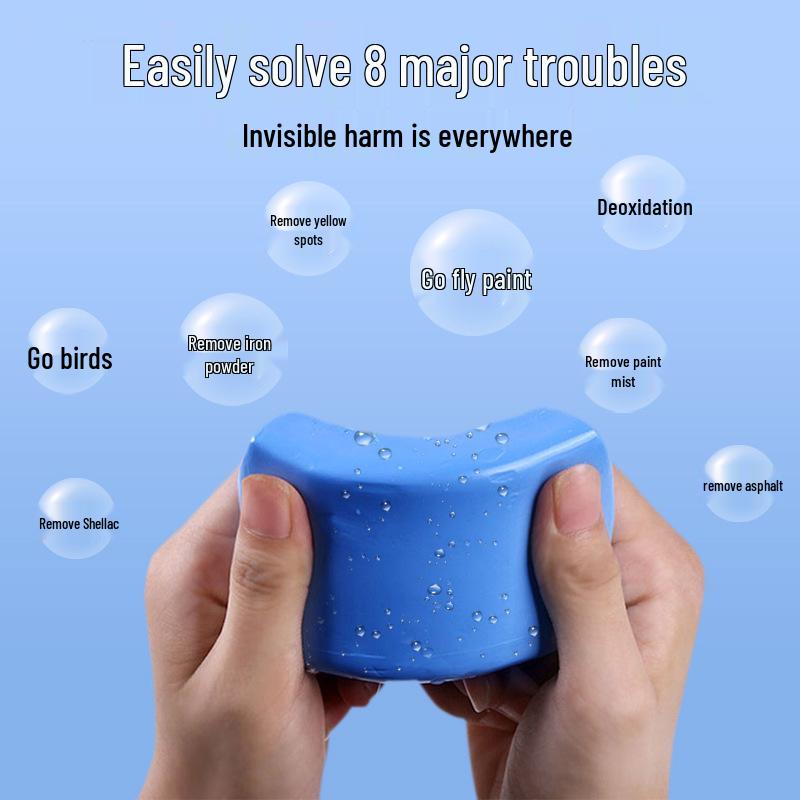 Volcanic Mud Car Wash Clay: Strong Decontamination & Iron Powder Removal Polishing Block