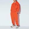 Li-Ning Badfive Long Youth Plus Velvet Warm Loose Cuff Knit Sports Pants Men Bottoms Fluorescent-Flame-Orange AKLRF27-6