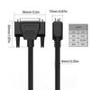 High Flexibility DB44 Male To Female/Male Connectors Cable, Shielded Serial Port Cord 26AWG Data Cable