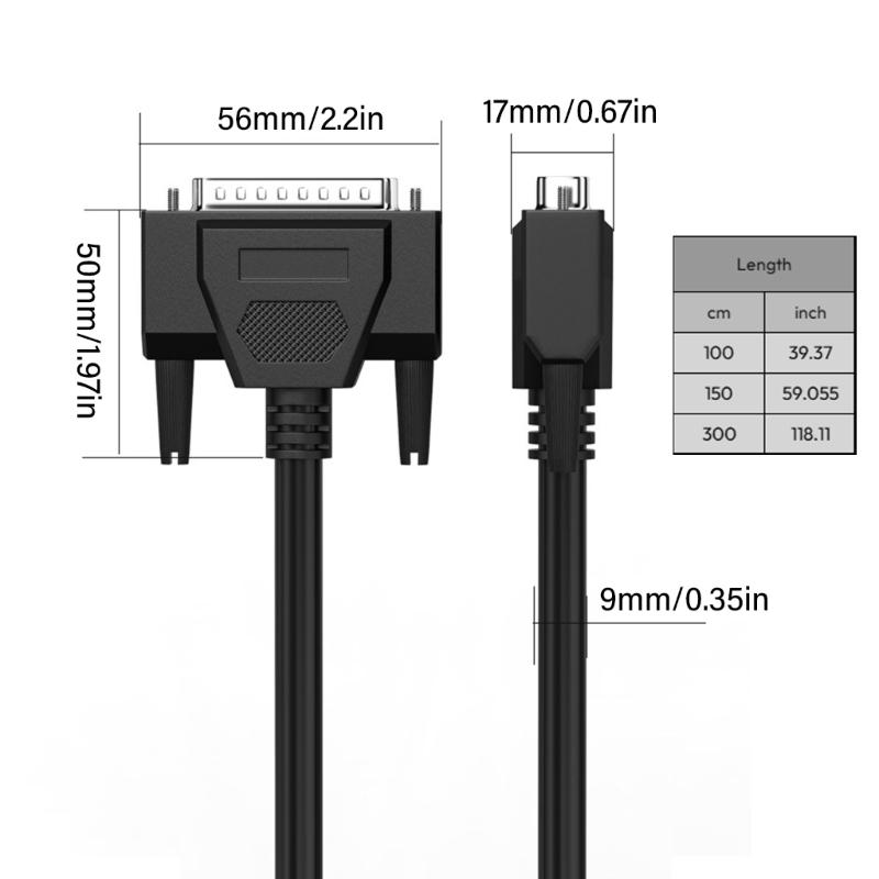 High Flexibility DB44 Male To Female/Male Connectors Cable, Shielded Serial Port Cord 26AWG Data Cable
