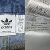[USED] Extremely Rare, Sold-out Adidas Three Stripes Denim Pants, Navy Blue Sky Blue, Light Blue, Size S