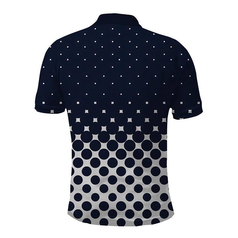 2024 nowych mężczyzna letnia moda z krótkim rękawem 3D Digital Print Casual koszulka polo, męska koszulka polo do golfa.