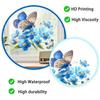 Watercolor Butterfly Static Cling Wall Sticker for Kitchen Balcony Entryway No Glue Decor