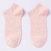 Pure Cotton Socks - Summer Cotton Candy-colored Short Socks - Children's Antibacterial Pure Color Women's Boat Socks