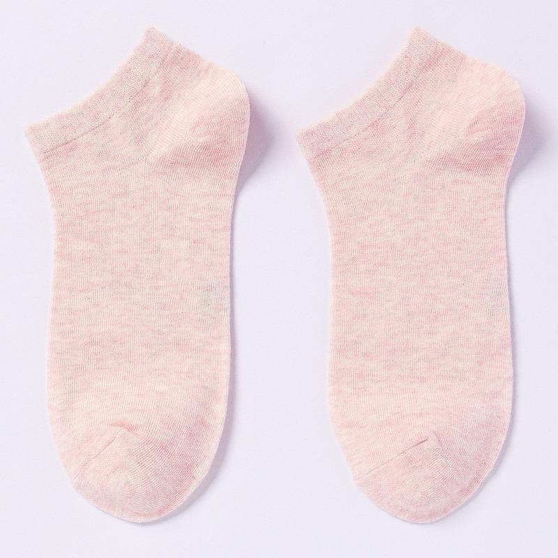 Pure Cotton Socks - Summer Cotton Candy-colored Short Socks - Children's Antibacterial Pure Color Women's Boat Socks