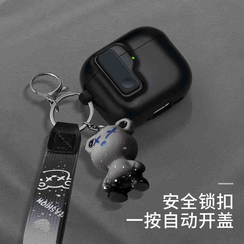 New Hard Protector for AirPods 4 with Magnetic Lid Lock Hybrid Case Luxury Protection Cover for Apple AirPods pro2 3 1/2