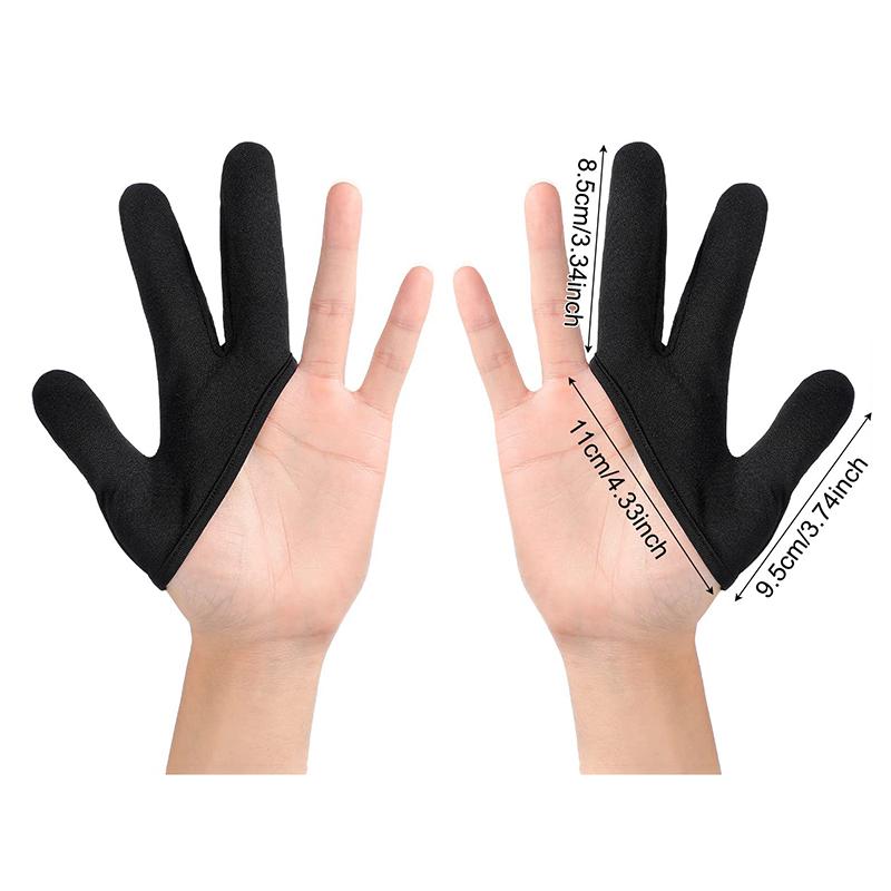 3 Finger Heat Resistant Gloves Mittens Protection Gloves Curling Wand Glove Reusable Heat Geat Gloves Barber Hair Styling Tools