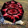 1pc Rose Petals Automatic Open/Close Umbrella Compact Folding Umbrella with 8-Rib Shaft for Women/Men, Elegant Birthday1188S