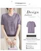 Elegant Retro V-neck Knit T-shirt for Women
