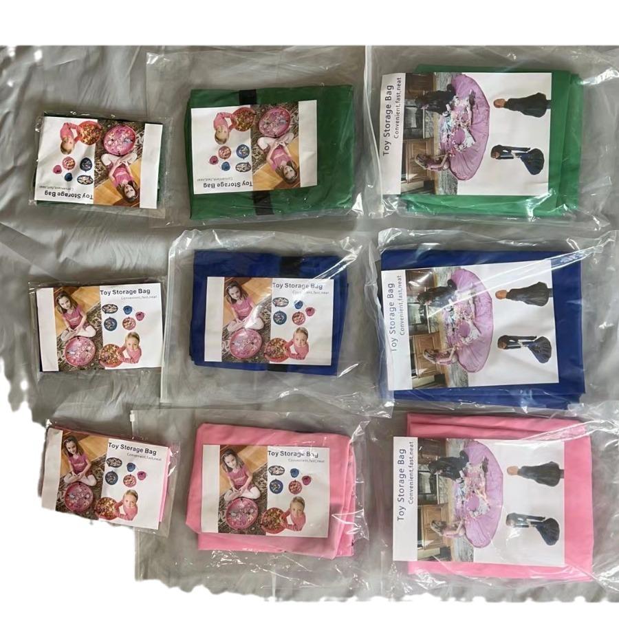 

Large Waterproof Quick Toy Storage Mat for Children 50cm Green