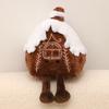 Christmas Gingerbread House Plush Doll Cute Little House Doll Holiday Decoration Pillow Gift Ornament