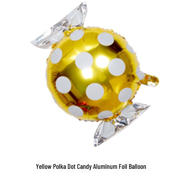 18" Aluminum Foil Pinwheel Candy Lollipop Balloon - Birthday & Christmas Party Decoration
