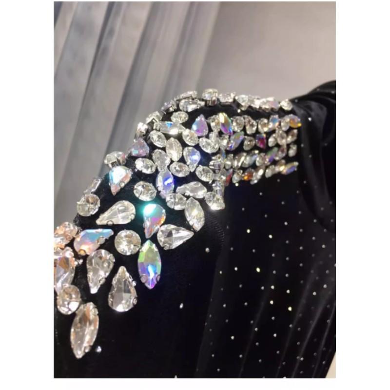 

Женская осенняя рубашка с короткими рукавами и высоким воротом, свободные топы средней длины S чёрный